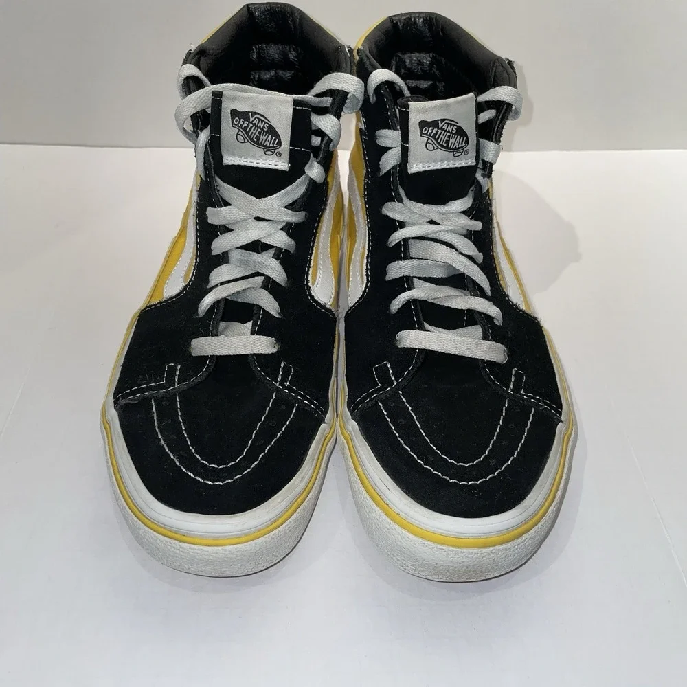 Vans‎ Sk8-Hi Bolt Freesia Yellow High Top Skate Shoes Mens 9 Womens 10.5
